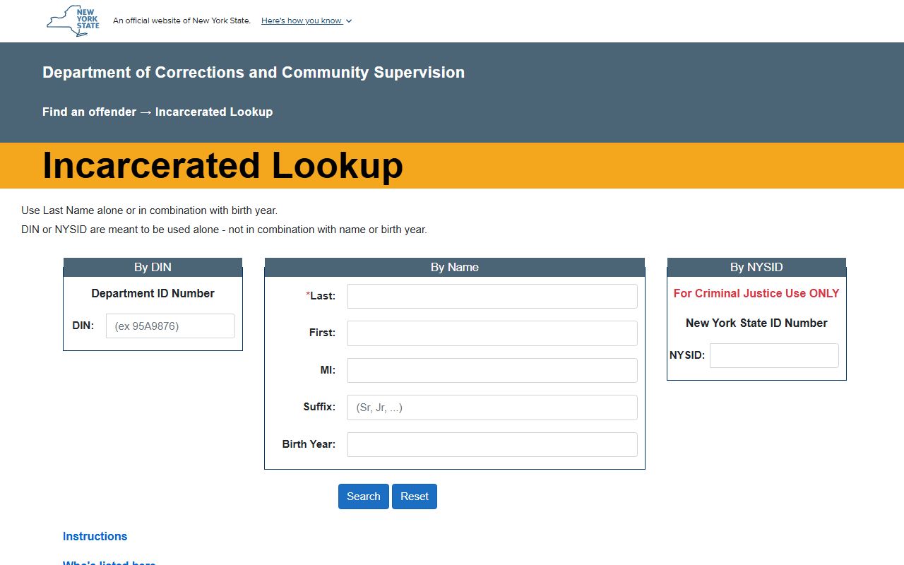 Lewis County inmate population state DOCCS inmate lookup